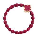 enamel gold quatrefoil burgundy