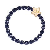 gold star white on navy