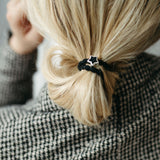 enamel silver star black