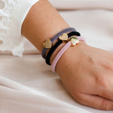 velvet gold heart black