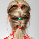 gold heart emerald green