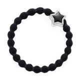 enamel silver star black