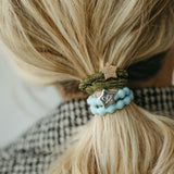 metallic olive green