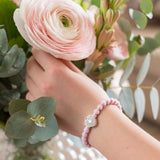 silver heart lock soft pink