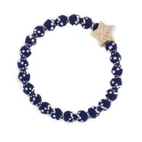 gold star white on navy